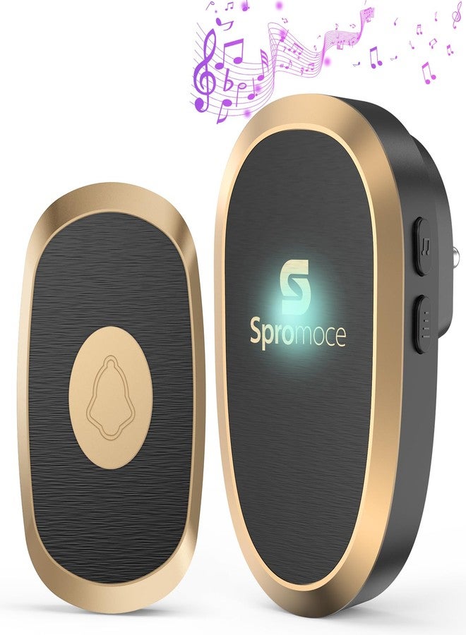 Spromoce Wireless Calling Bell for Home, 1000Ft Long Range Door Bell for Office, IP55 Waterproof Cordless Remote Doorbell with 38 Chimes, 4-Level Volume - Image 1